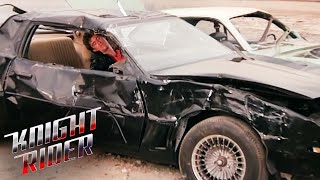 KITT Destroyed By The Juggernaut  Knight Rider [upl. by Haberman10]