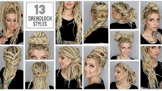 13 Easyish Dreadlock Styles [upl. by Pahl]