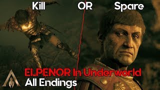 Elpenor in Underworld  All Endings  AC Odyssey  Torment of Hades DLC [upl. by Geiss]