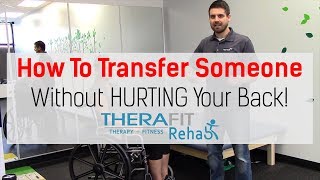 Physical Therapy Transfer Training  How To Transfer From Wheelchair To Bed [upl. by Avelin228]