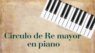 Círculo de Re mayor en piano [upl. by Bandeen]