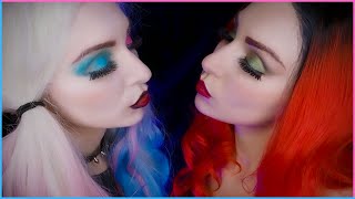 POISON IVY and HARLEY QUINN  ASMR KISS [upl. by Trabue]