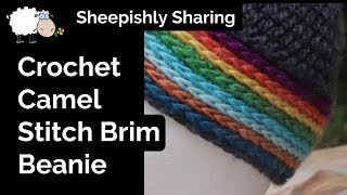 Camel Stitch Beanie Tutorial  Scrapbuster  Crochet [upl. by Rube232]