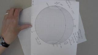 Stereonet finding the azimuth bearing of the dip direction [upl. by Imoian140]