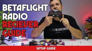 HOW TO setup betaflight Uarts amp install receiver  bind it to your radio GUIDE [upl. by Trudie]