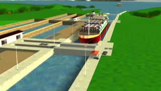 The new Panama Canal  animation [upl. by Jacobs]