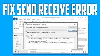 How to Fix Outlook Send Receive Error Solved [upl. by Namwob895]