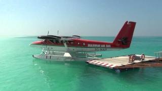 Maldivian air taxi Twin Otter takeoff [upl. by Esetal996]