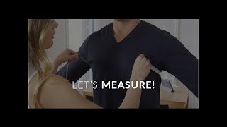 How to measure yourself for a custom suit or a shirt  Hockerty [upl. by Emarej]