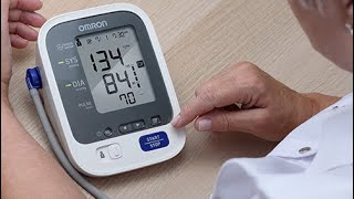 Omron Blood Pressure Monitor HEM7124 how to use [upl. by Whitney]