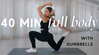 40 MIN FULL BODY HOME WORKOUT [upl. by Burlie996]