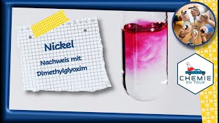 Nickel  Nachweis mit Dimethylglyoxim  Chemie On Tour [upl. by Earased]