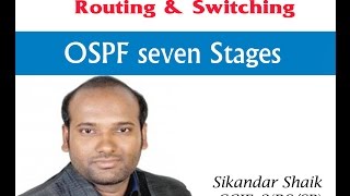 OSPF seven Stages  Video By Sikandar Shaik  Dual CCIE RSSP  35012 [upl. by Ashlie]