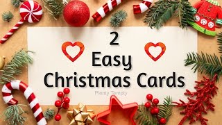 Chirstmas Card Making How to Make Christmas Card Christmas Greeting Card Handmade Christmas DIY [upl. by Ahsinac]