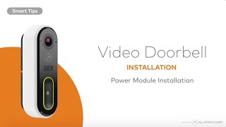 Alarmcom Video Doorbell Power Module Installation [upl. by Grindle682]