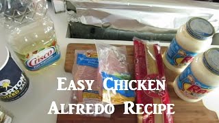 Chicken Fettuccine Alfredo Recipe [upl. by Odlonra]