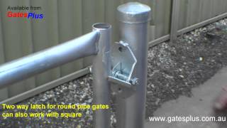 Gate Latch 2 way for round pipe and square [upl. by Ulland]