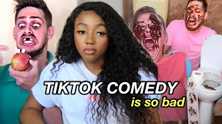 Watching Unfunny TikTok Comedy Until I Laugh [upl. by Bowers735]