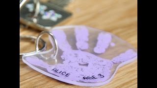 DIY Handprint Keychain  DIY with Kids [upl. by Hermie101]