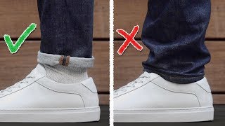 HOW TO CUFF YOUR PANTS  Jeans  Trousers the basics [upl. by Adiehsar]