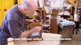 Restoring a Clock Case Finish  Thomas Johnson Antique Furniture Restoration [upl. by Dorthy]