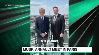 Elon Musk Bernard Arnault Meet in Paris [upl. by Pember]