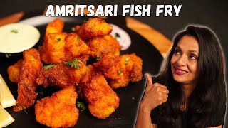 AMRITSARI FISH FRY  Crispy Light amp Delicious  Easy Recipe [upl. by Lelah]