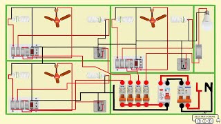 complete electrical house wiring diagram [upl. by Ydoow]