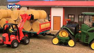 John Deere 9620RX  04055  Bruder Spielwaren [upl. by Shelah]