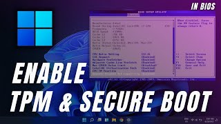 How to Enable TPM amp Secure Boot in Windows 11 2024 Easy Guide [upl. by Coppinger]