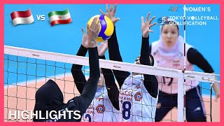 Iran vs Indonesia  Highlights  Jan 09  AVC Womens Tokyo Olympic Volleyball Qualification 2020 [upl. by Aztinay597]