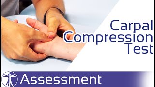 Carpal Compression Test  Carpal Tunnel Syndrome [upl. by Apilef]