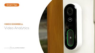 Alarmcom Video Doorbell  Video Analytics [upl. by Josy616]