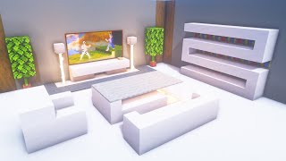 Minecraft Modern Living Room Build Tutorial [upl. by Bruno]