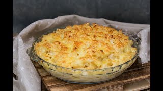 Macarrones gratinados con bechamel y queso [upl. by Namaan]