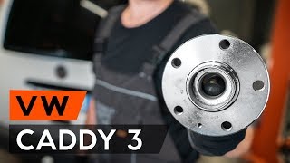 Wie VW CADDY 3 2KB Radlager hinten wechseln TUTORIAL AUTODOC [upl. by Minnie]