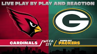 Cardinals vs Packers Live Play by Play amp Reaction [upl. by Icul171]