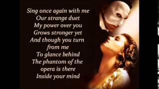 The Phantom of the Opera  Lyrics [upl. by Felice]