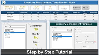 Inventory Management Template for Store [upl. by Yalc]