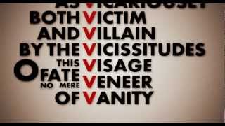 V V for Vendetta Kinetic Typography [upl. by Francie]