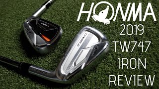 2019 HONMA TW747 IRONS REVIEW [upl. by Ahtilat]