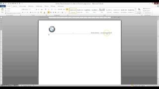 Tutoriel Word Bordures dans En tete et Pieds de page [upl. by Standing]