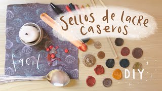 DIY  SELLOS Y LACRE CASEROS  f a c i l 🌸 [upl. by Vander]