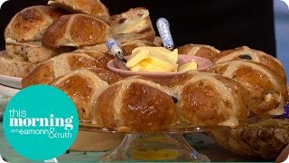 Phil Vickerys Hot Cross Buns Recipe  This Morning [upl. by Suoinuj]