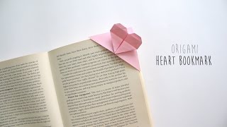 DIY Origami Heart Bookmark [upl. by Elleynad768]