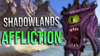 90 Shadowlands Affliction Warlock DPS Guide Talents Covenants Legendaries Rotations and More [upl. by Iinden503]