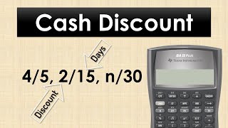 Cash Discount  How to interpret and solve problems [upl. by Sedlik]