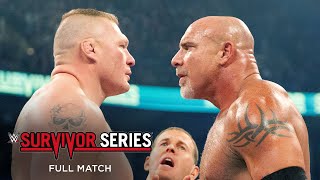 FULL MATCH Goldberg vs Brock Lesnar Survivor Series 2016 [upl. by Leuqer480]