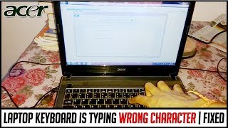 Laptop keyboard typing wrong character  How to repair Acer laptop keyboard amp disable fn key from os [upl. by Nevag]