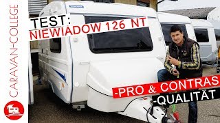 Test Wohnwagen Niewiadow 126 NT Pro amp Contra Tipps amp Tricks  Langzeittest [upl. by Behnken]